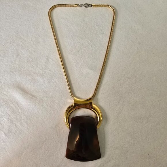 Vintage Lanvin Bijoux Lucite Interchangeable Pendant Necklace in Original Box - Picture 10 of 16